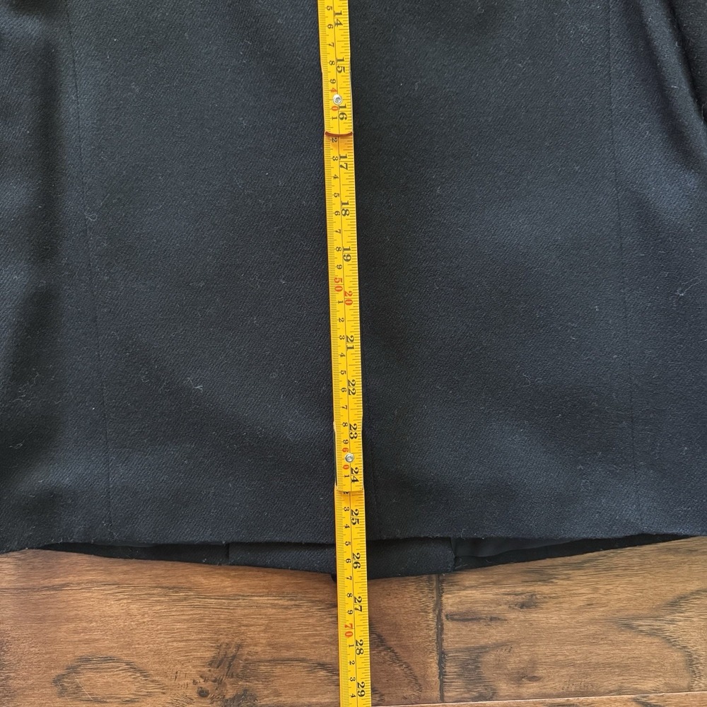 Dumas Blazer Pure Wool Tailored Jacket Quiet Luxury Office Siren Black Vintage S - Picture 12 of 14
